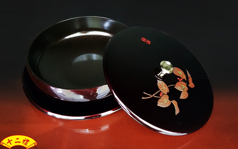日本進口漆器果盒(金枝玉葉)069-79